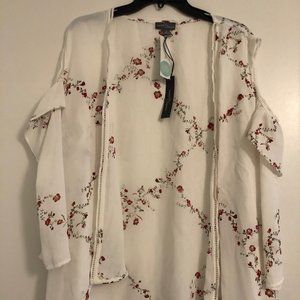 Market & Spruce Fabrizia Cold Shoulder Kimono